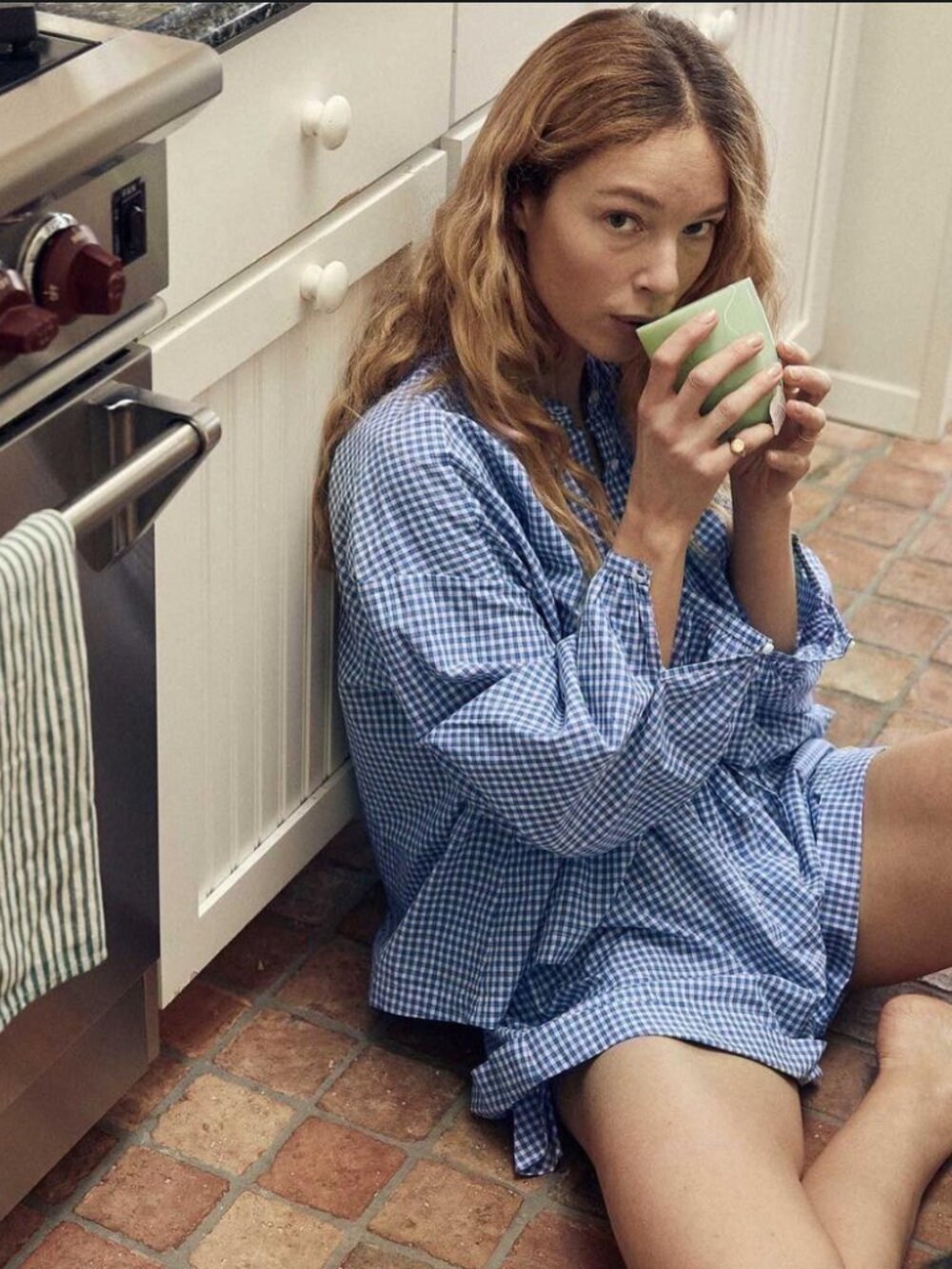 Doen Jane blouse shirt Somerset Plaid Small